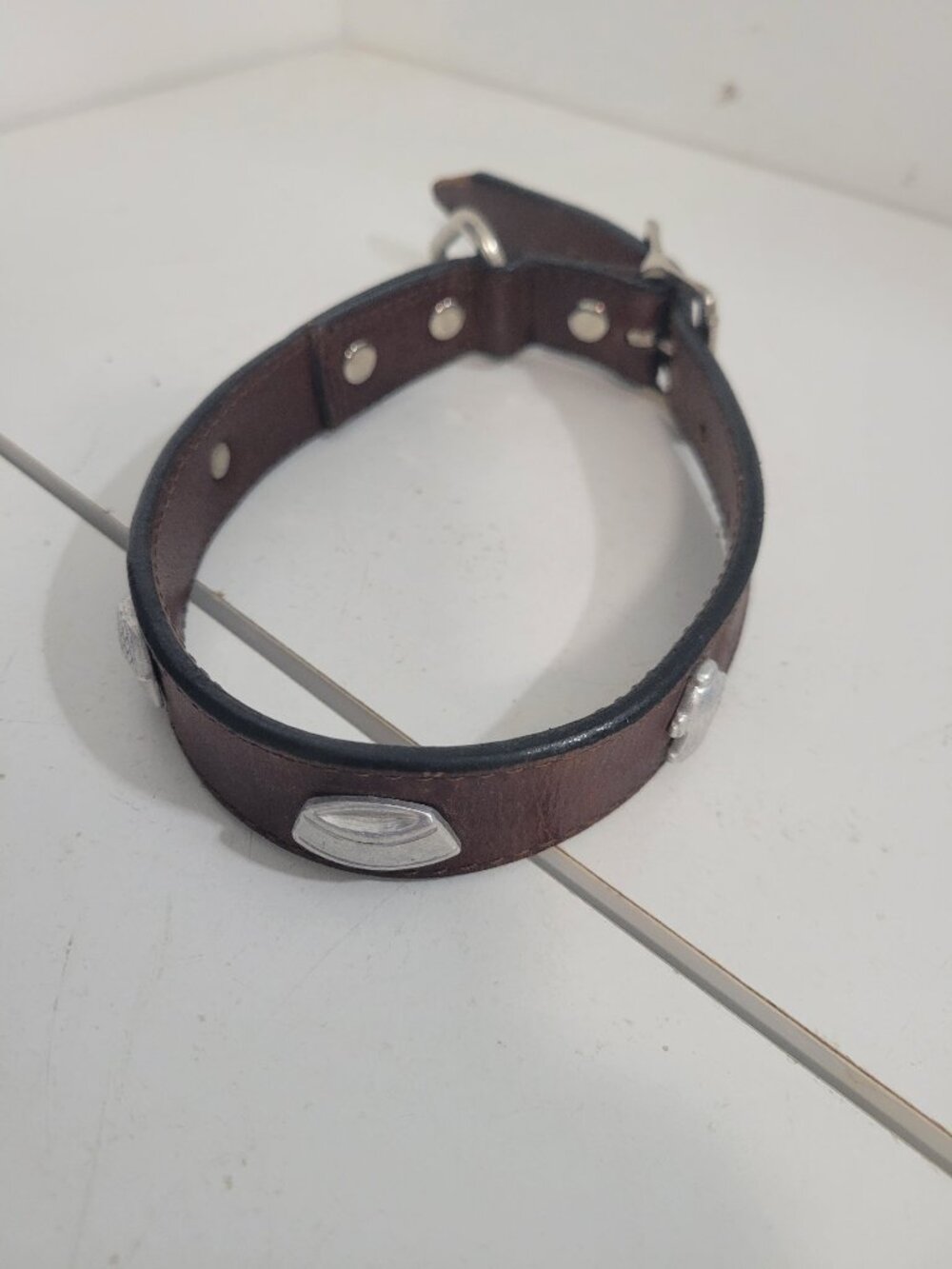 Leather Dog Collar for Medium Dog